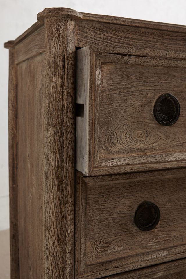 Washed Wood Three-Drawer Dresser #2