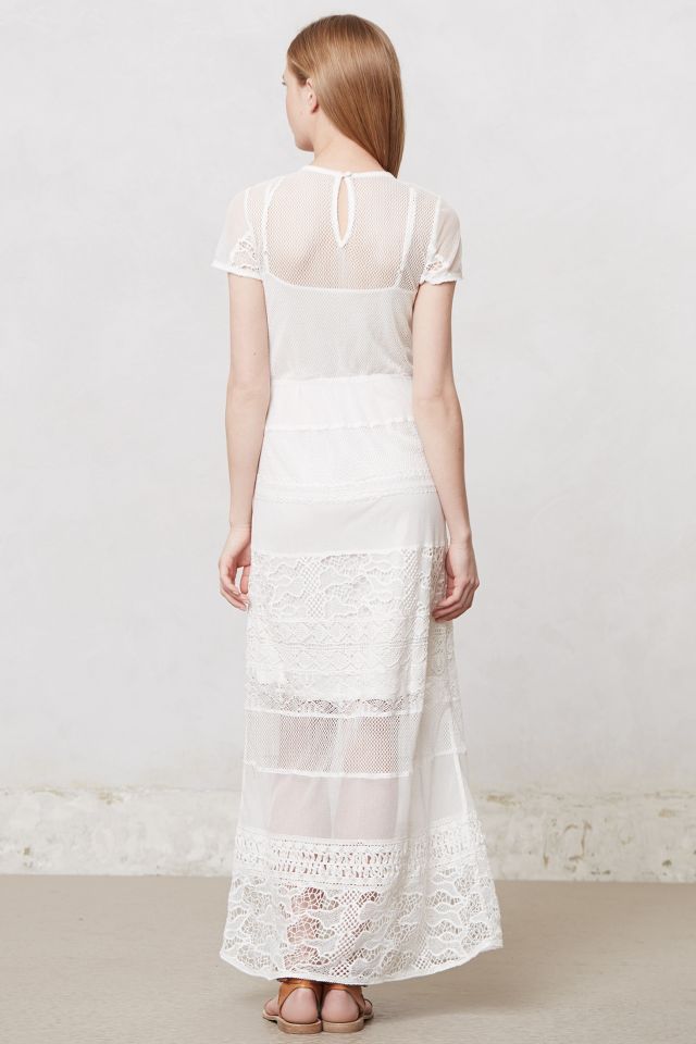 Anthropologie white lace dress best sale