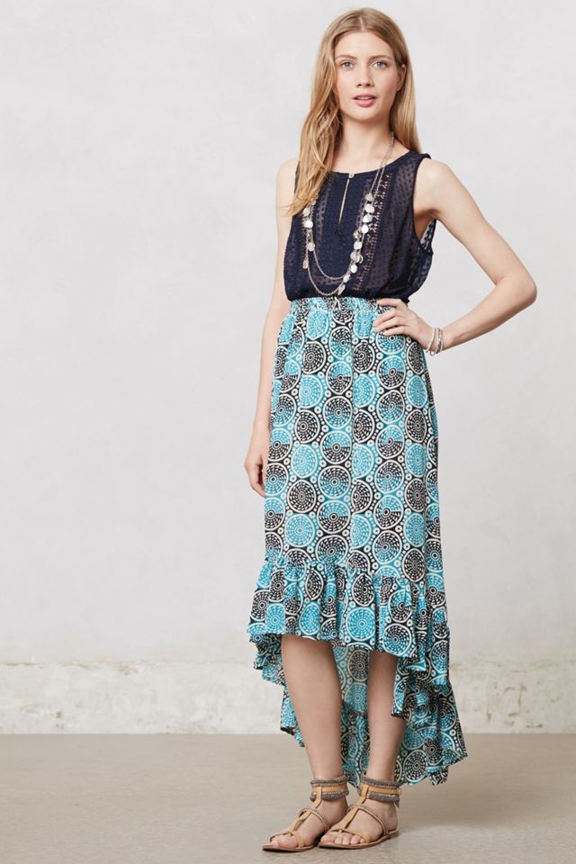 Sundial Silk Maxi Skirt #2