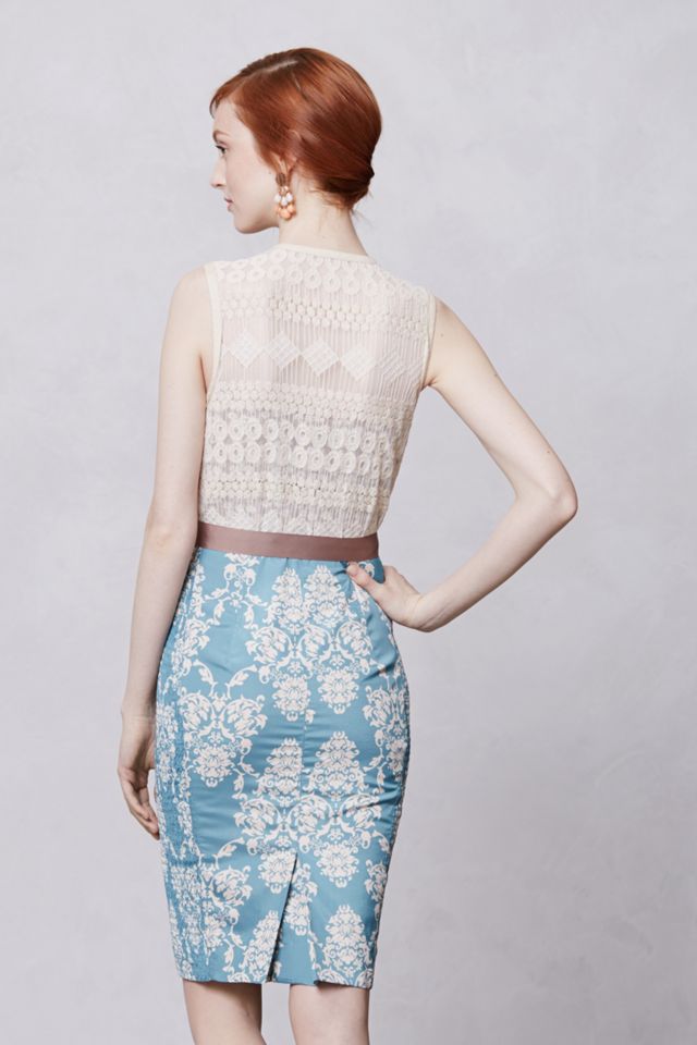 Lasercut Fleur-De-Lys Sheath | Anthropologie