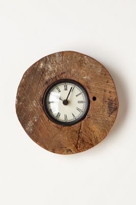 Reclaimed Wood-Wheel Clock 