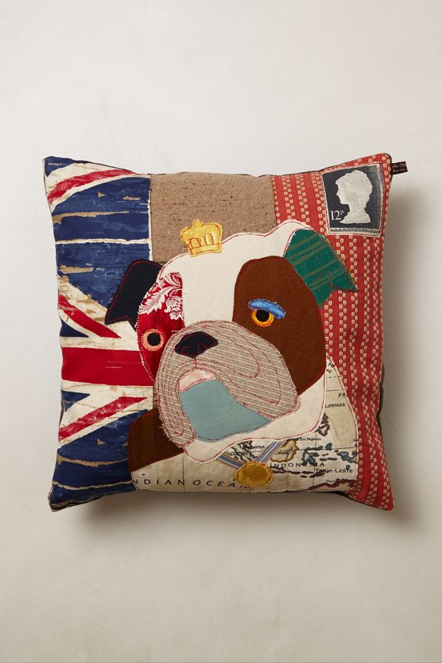 Patchwork Hound Pillow  