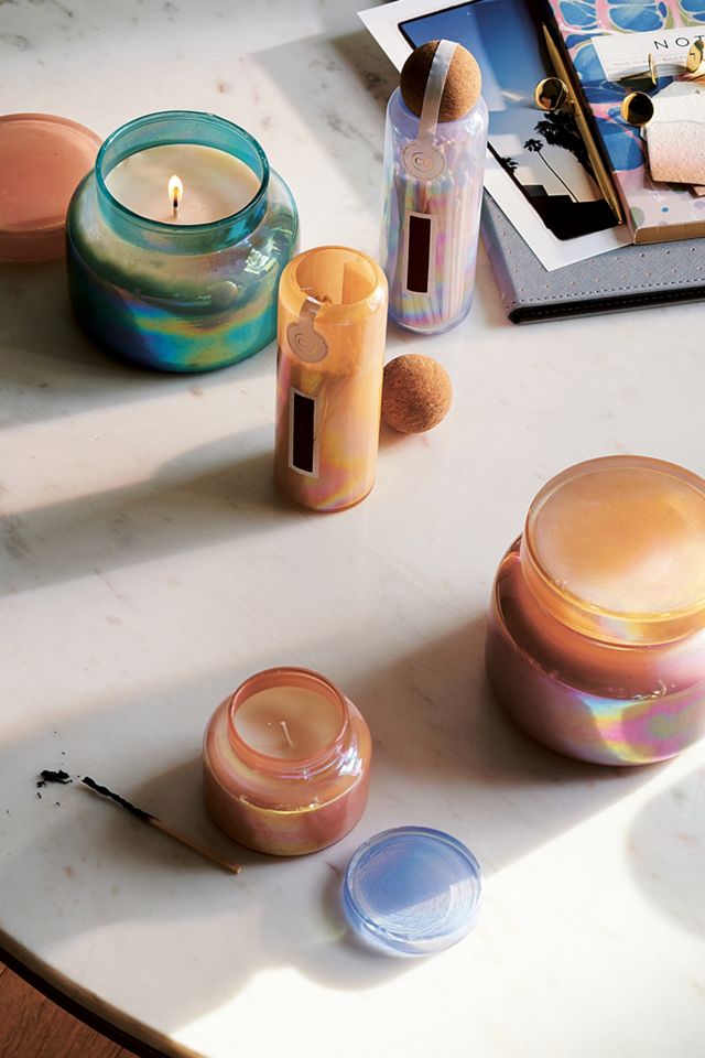 Mini Capri Blue Iridescent Jar Candle #2