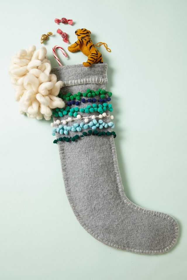 Pom-Stitched Stocking
