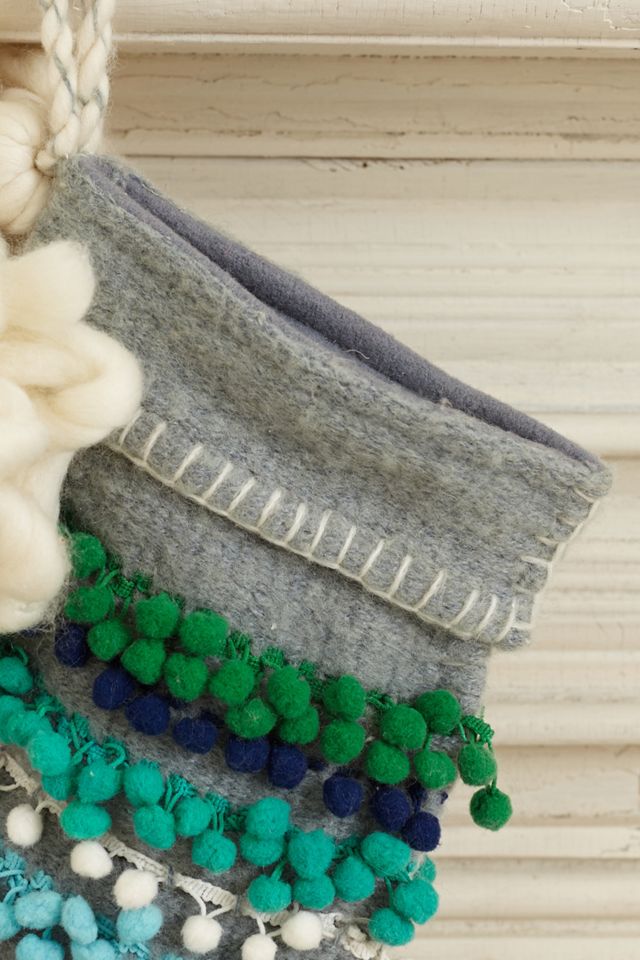 Pom-Stitched Stocking #3