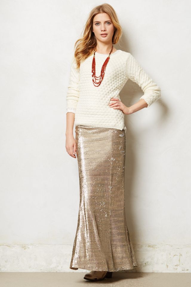 Sequin skirt anthropologie sales