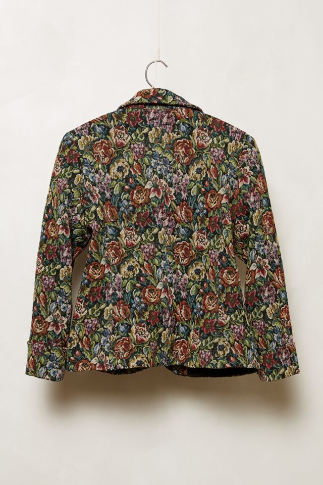Cropped Tapestry Blazer #1