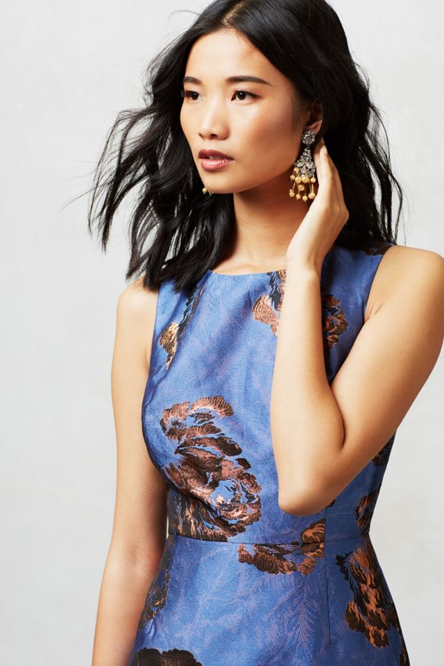 Bronzed Brocade Sheath #1