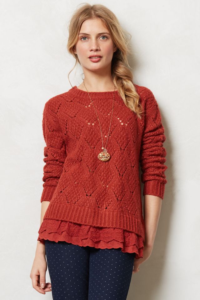 Diamond Stitch Pullover | Anthropologie