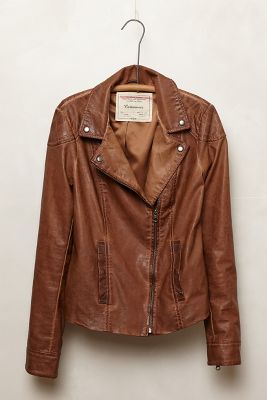 anthropologie leather jacket