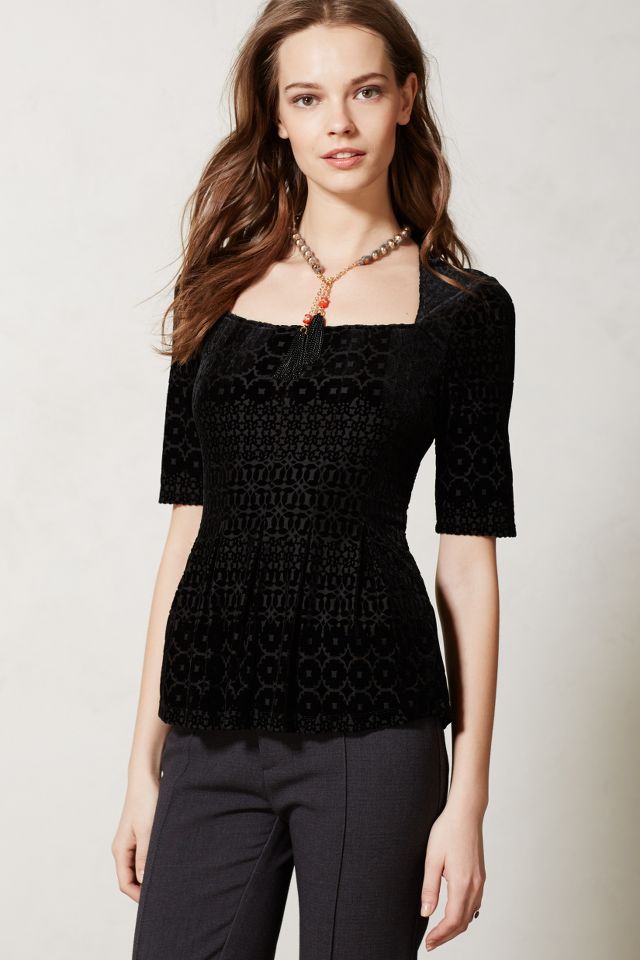 Anthropologie best sale peplum top