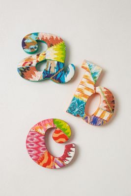 Ikat Monogram Letter