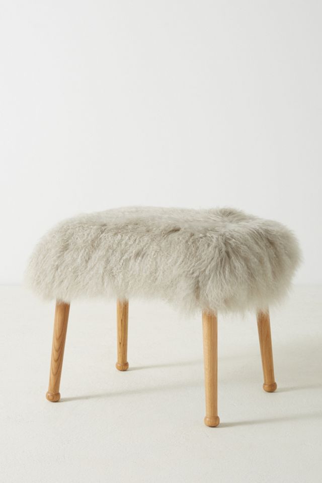 Luxe Fur Stool #1