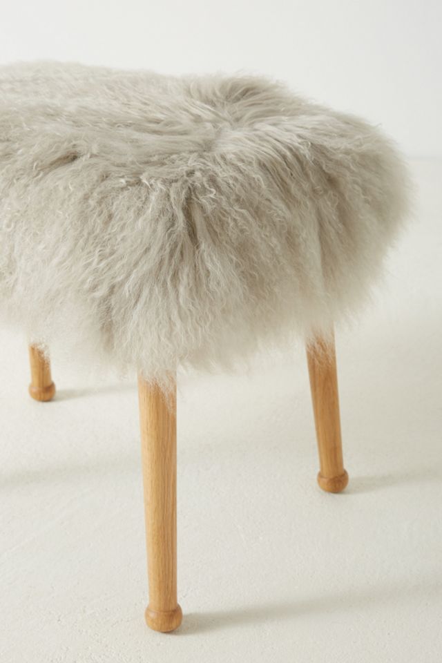 Luxe Fur Stool #2