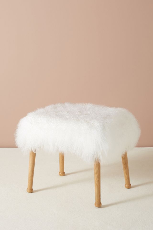 Luxe Fur Stool #1