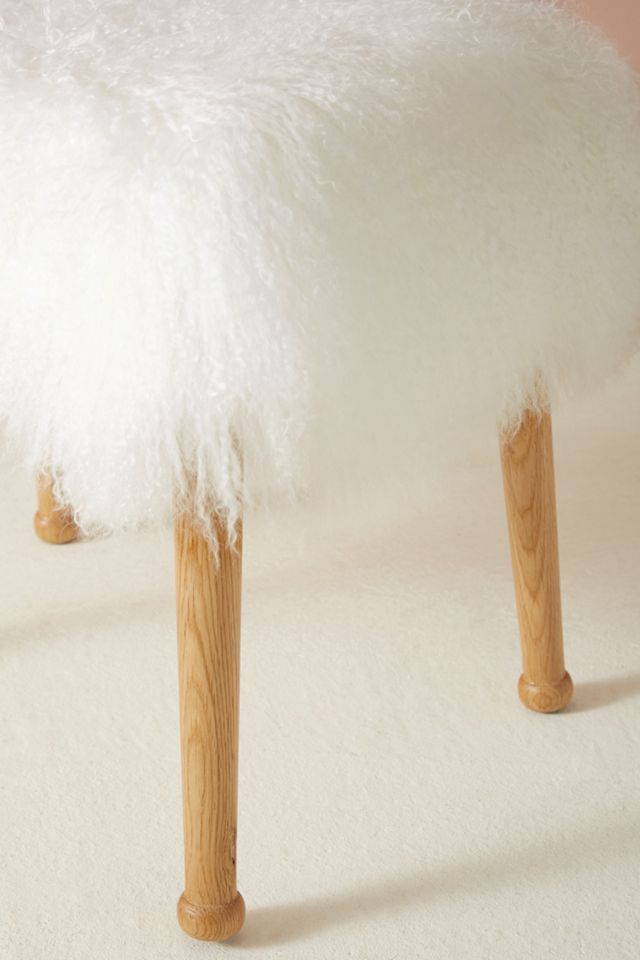 Luxe Fur Stool #2