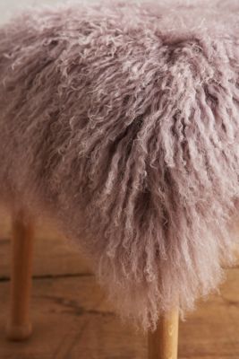 Luxe Fur Stool