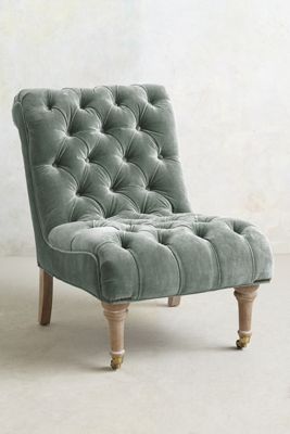 Slub Velvet Orianna Slipper Chair