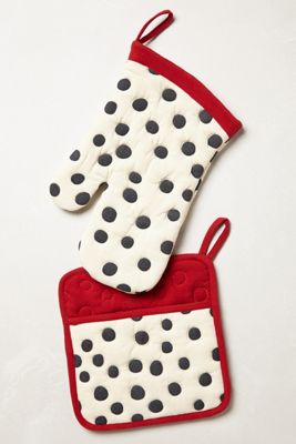 Polka Dotted Pot Holder
