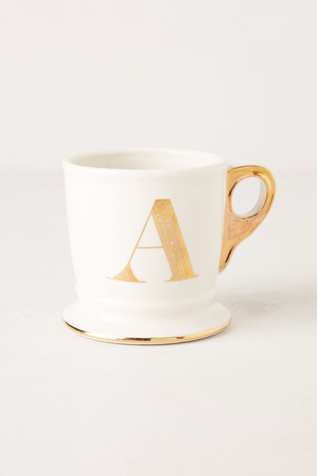 Gold Monogram Mug #1