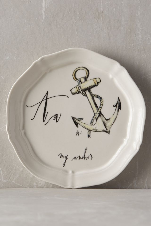 Calligrapher Monogram Canape Plate #2