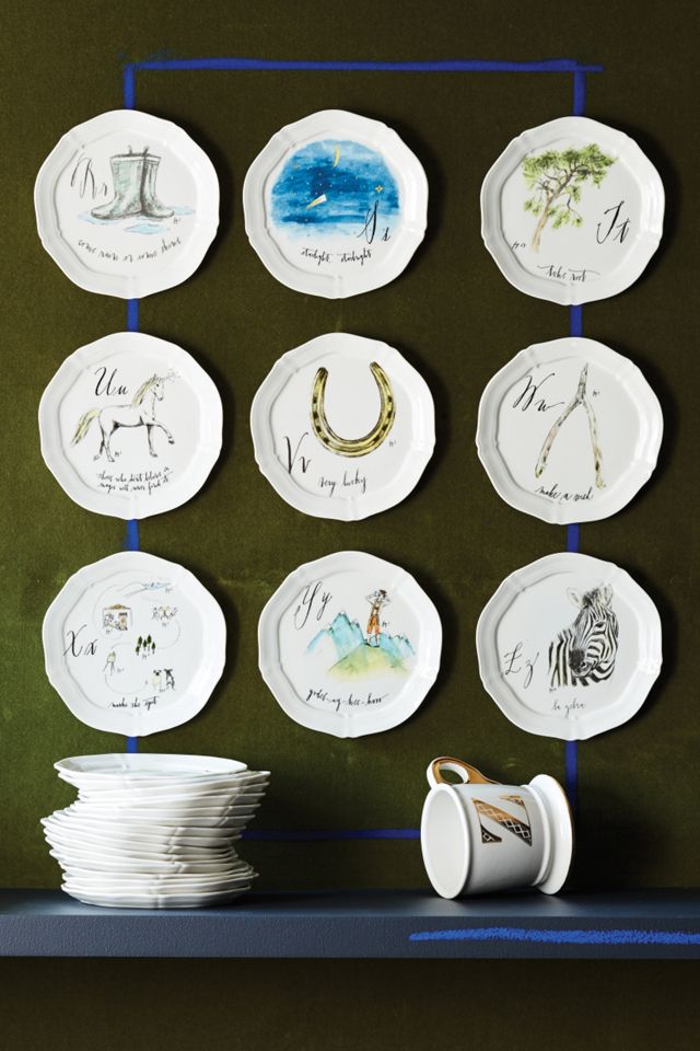 Calligrapher Monogram Canape Plate #4