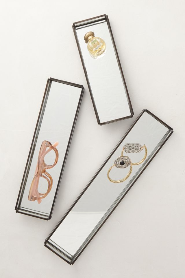Mirrored Jewelry Trays