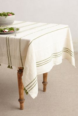 Ribbon-Weave Tablecloth
