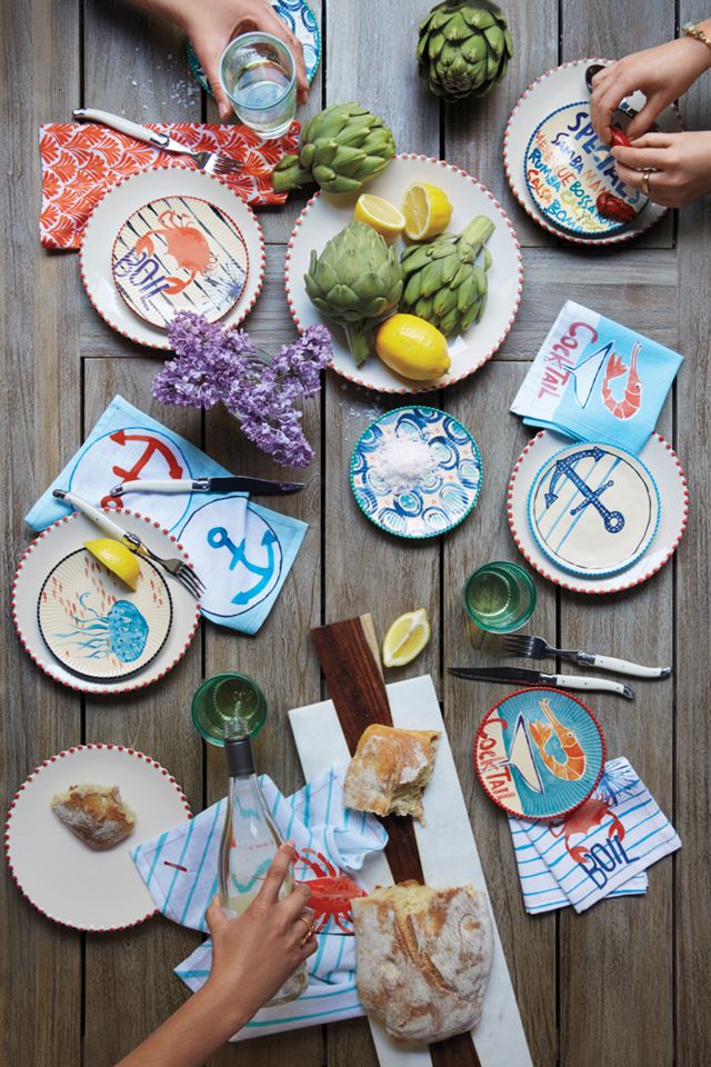 Pearl-Drop Dinner Plate #1