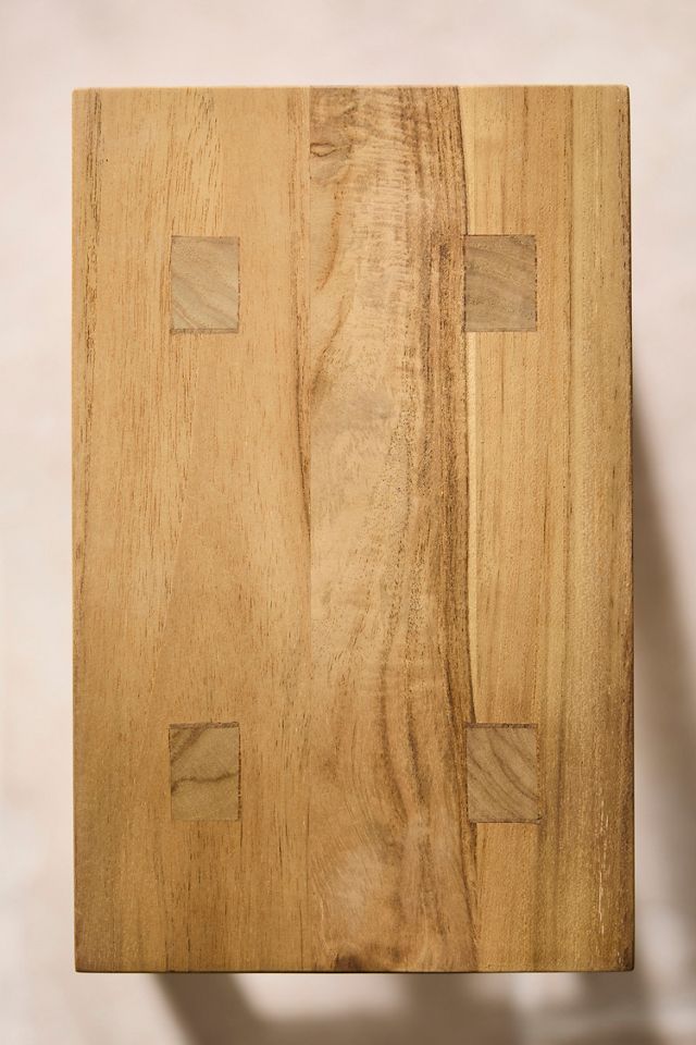 Trestle Teak Stool #1
