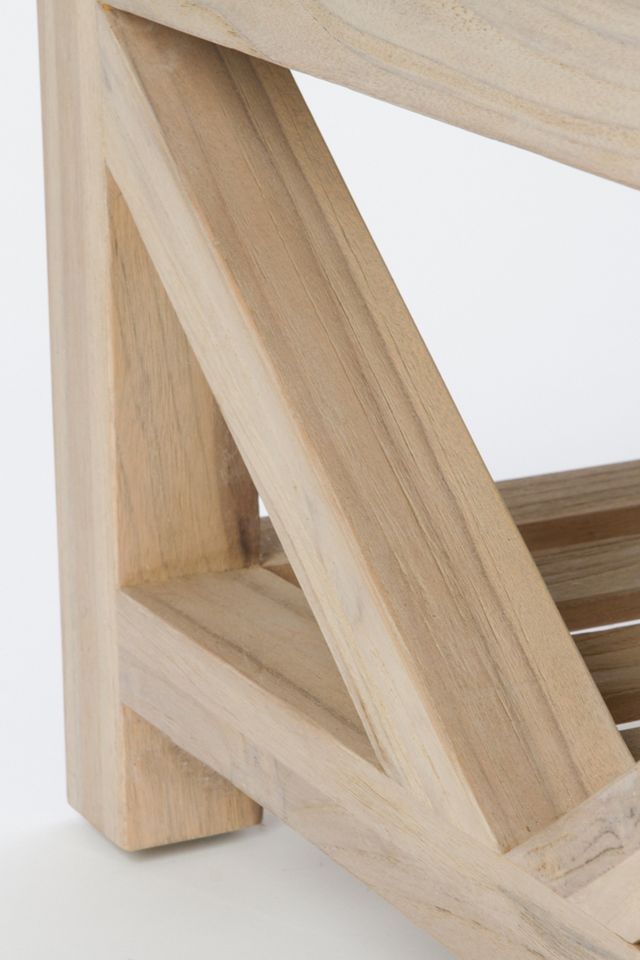 Stone + Teak Coffee Table #3