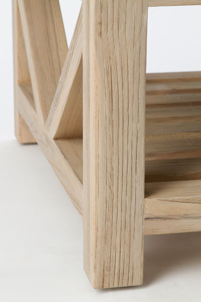 Stone + Teak Coffee Table #4