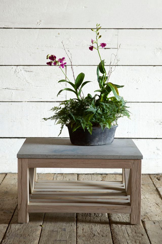 Stone + Teak Coffee Table #5