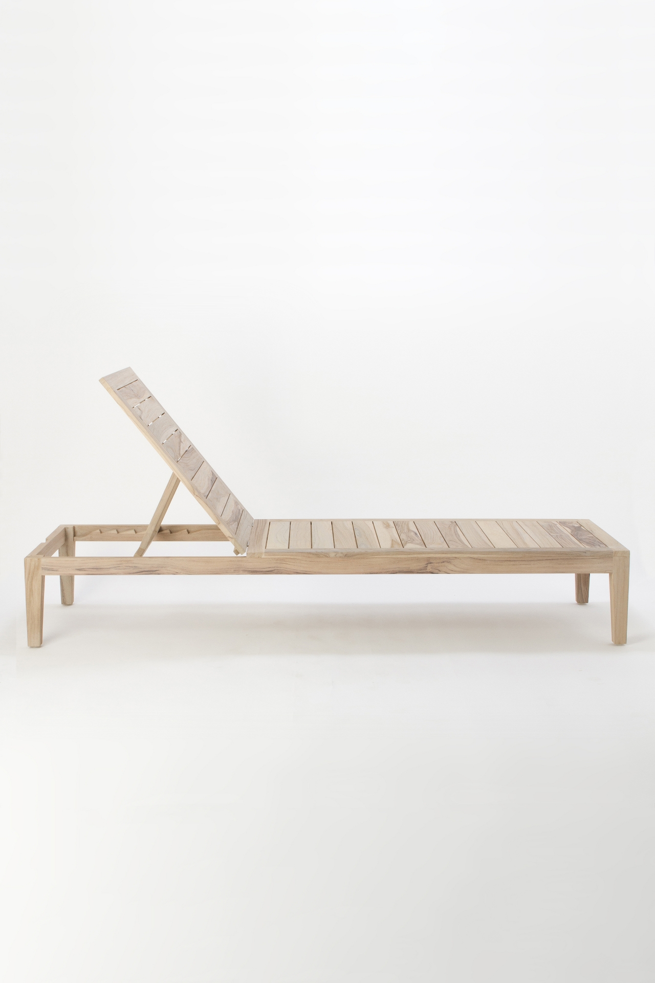 Vista Slatted Teak Chaise