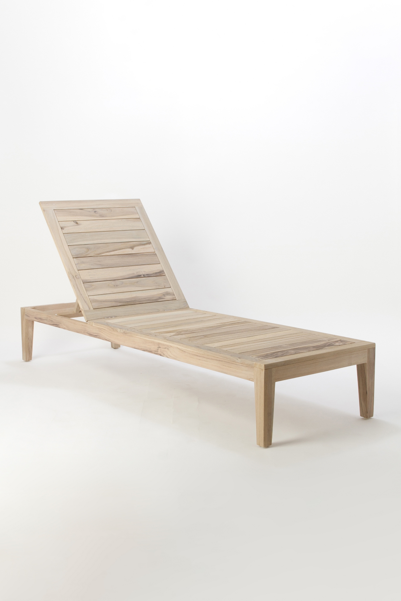 Vista Slatted Teak Chaise