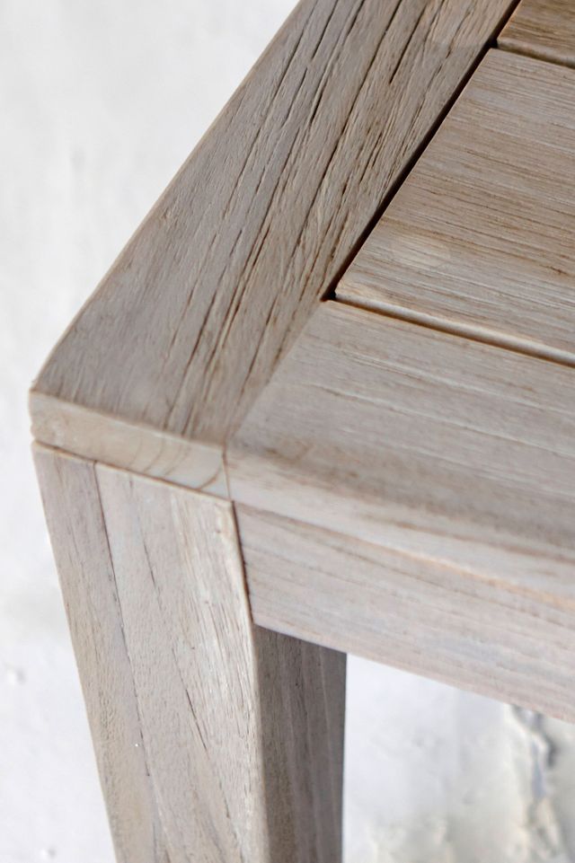 Vista Slatted Teak Ottoman #4