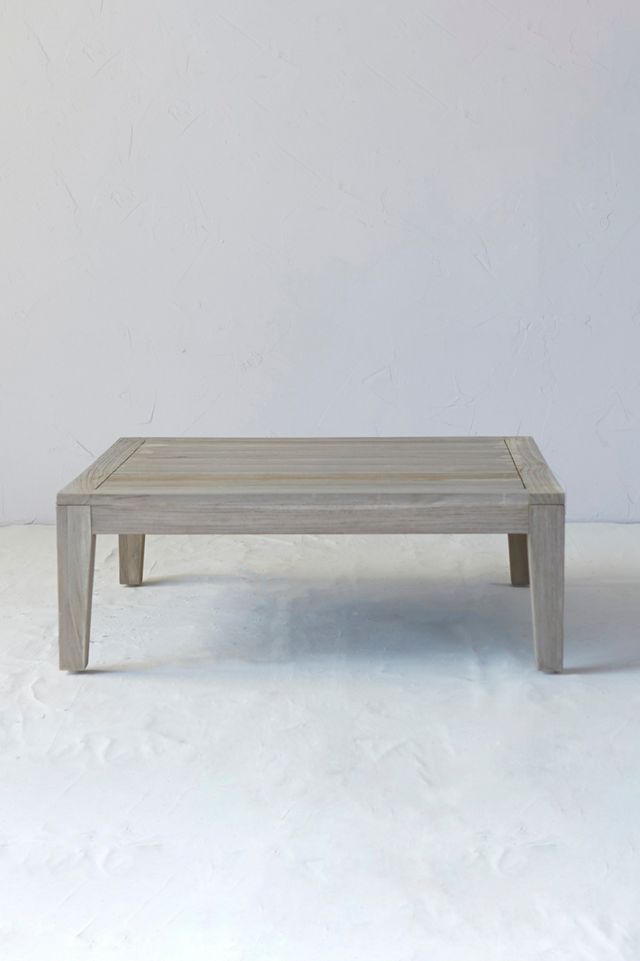 Vista Slatted Teak Ottoman #2