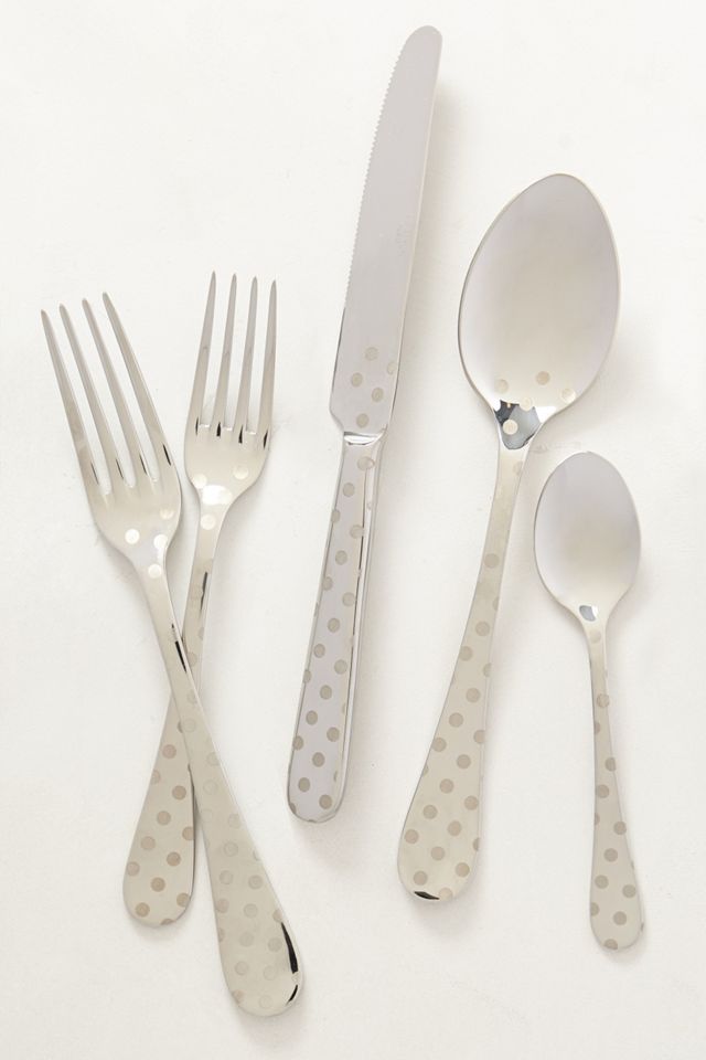 Polka Dotted Flatware