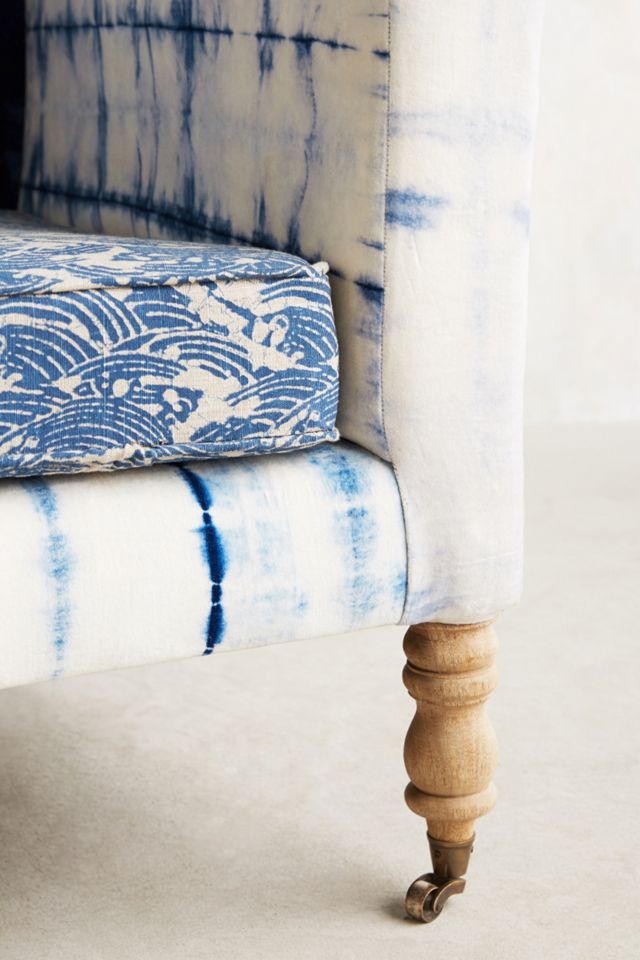 Hand-Dyed Shibori Sofa #2