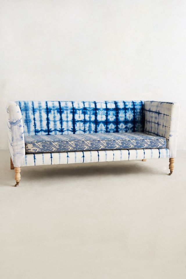 Hand-Dyed Shibori Sofa #3
