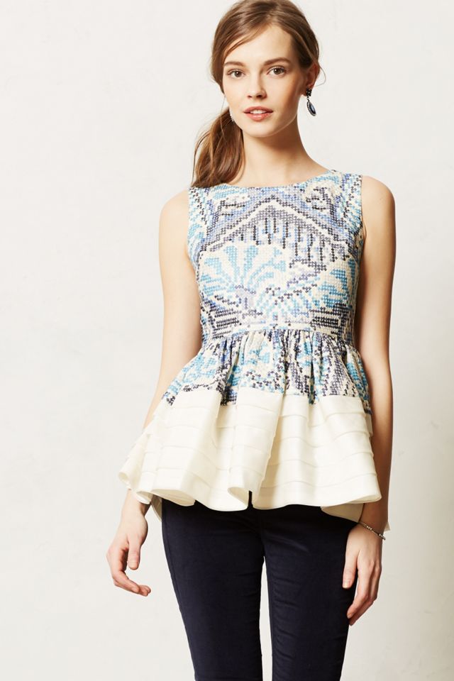 Anthropologie cheap peplum top