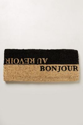 Stenciled Coir Doormat