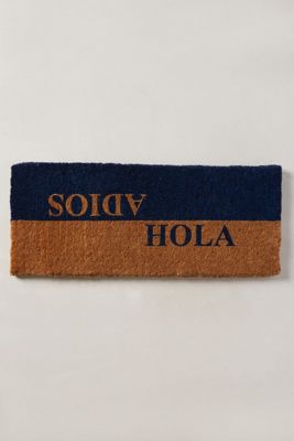 Stenciled Coir Doormat