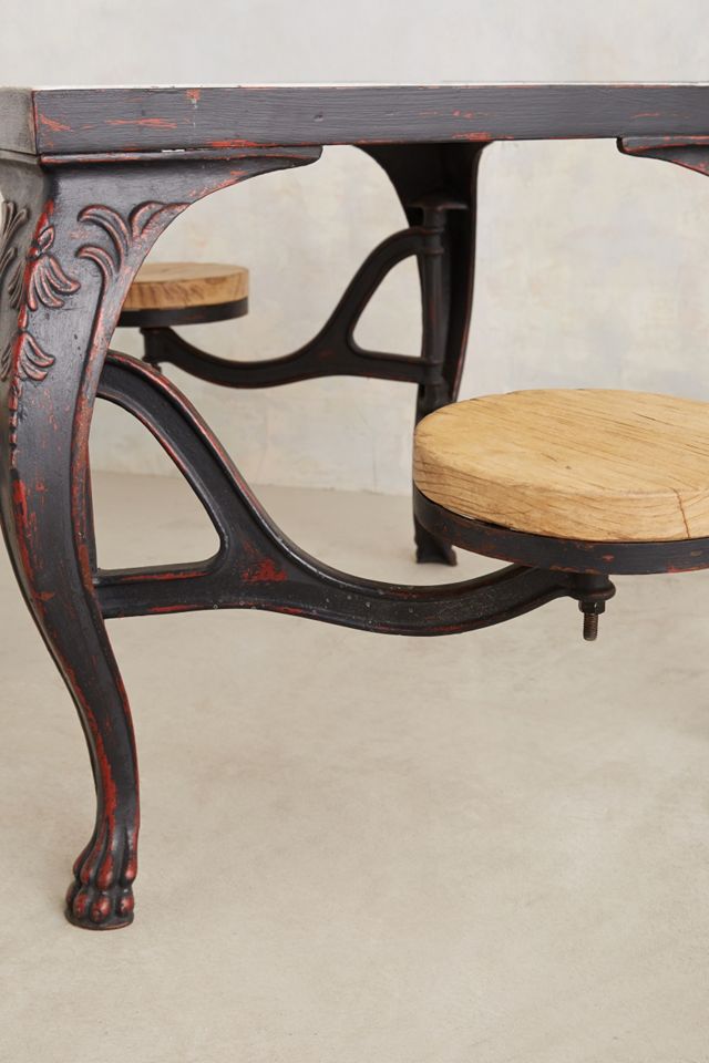 Marbled Swing Stool Table #4
