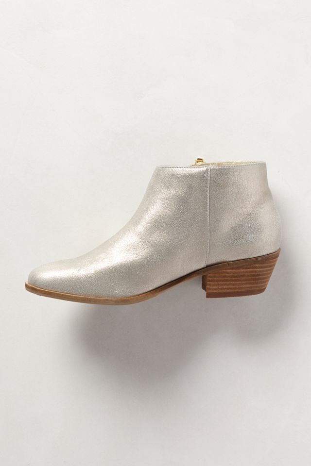 Shimmered Suede Booties #2