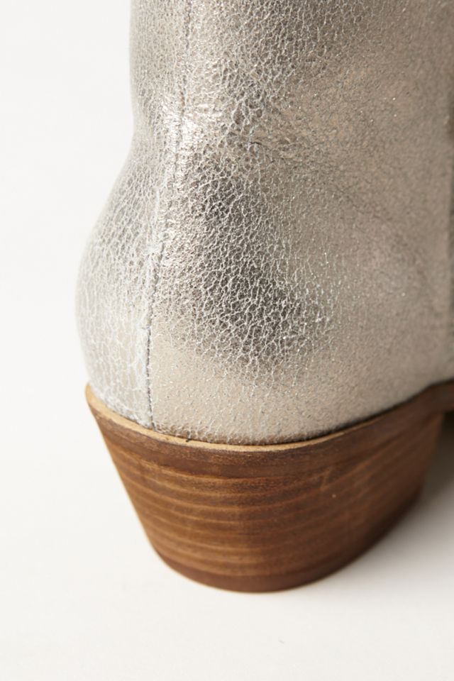 Shimmered Suede Booties #3
