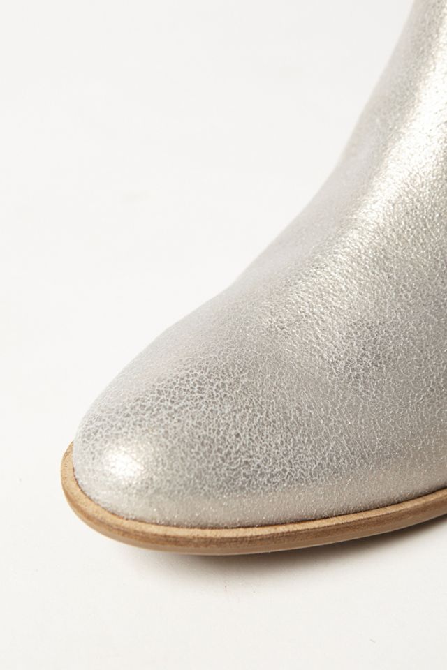 Shimmered Suede Booties #5