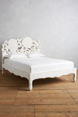 Handcarved Lotus Bed