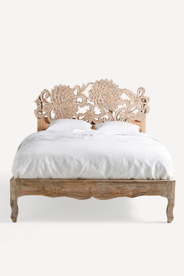 Hand-Carved Lotus Bed #6