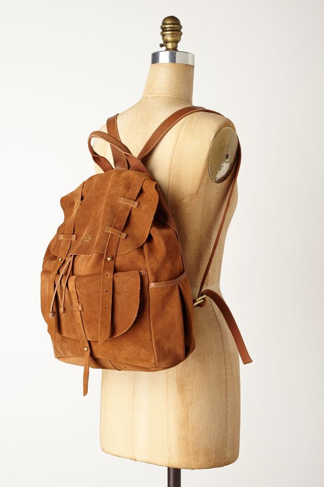 Veldt Suede Backpack Anthropologie